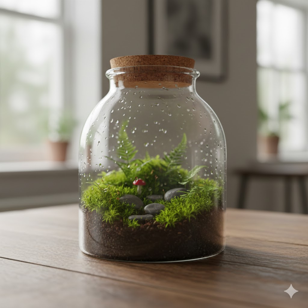 Tiny Terrarium in glass